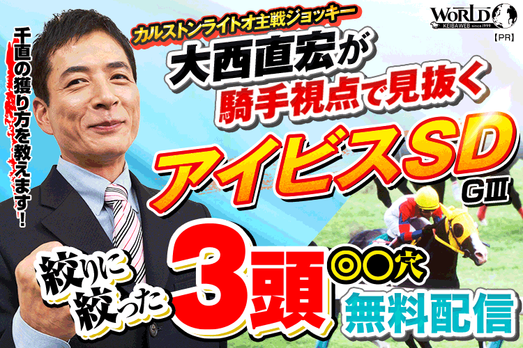 大西直弘の絞りに絞った3頭